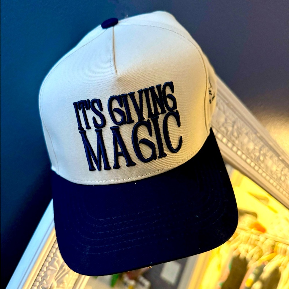 TMC 'It's Giving Magic' Cap - Cream & Navy